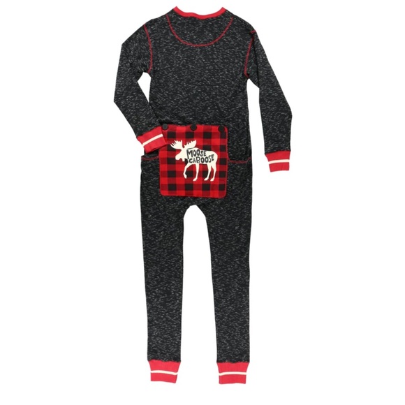 New lazy one moose caboose adult onsie flapjack s - Picture 2 of 10